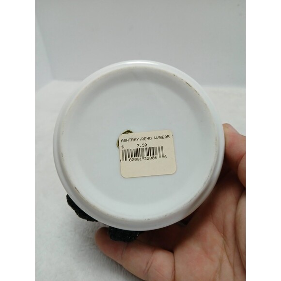 ​Reno NV Bear Ashtray Souvenir 3" Ceramic Figurine Fun Vintage Gift - Picture 5 of 6